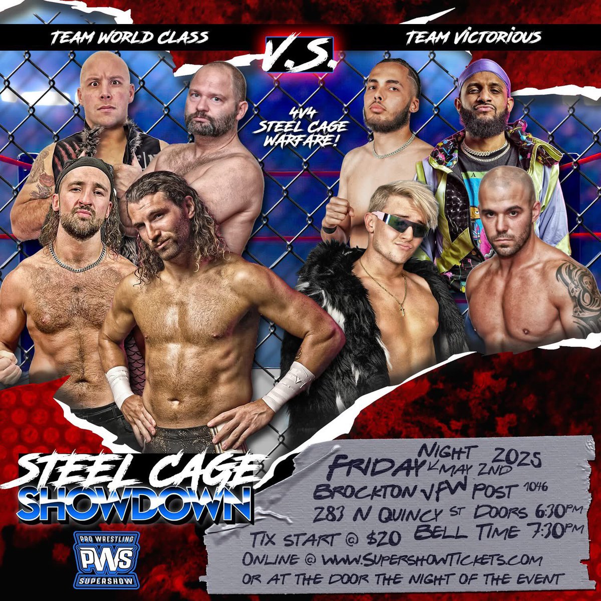 Tonight <a href="/PWSupershow/">ProWrestlingSupershow</a> it’s going down in a steel cage