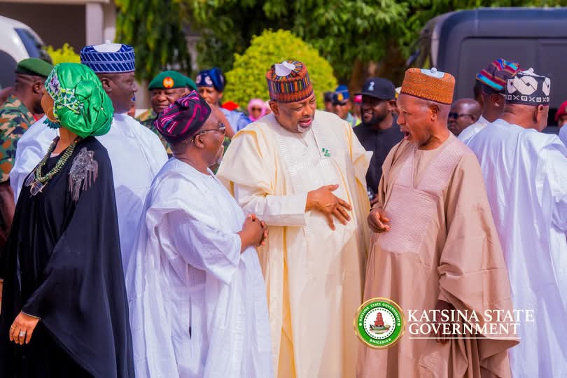 Abdulrasheed Iliyasu Yandoma (@abdurlsheed) on Twitter photo President Tinubu Touches Down in Katsina for 2-Day Working Visit
President Bola Ahmed Tinubu arrived in Katsina State today, kicking off his two-day working visit with a warm reception led by Katsina state Governor His Excellency Malam Dikko Umaru Radda. <a href="/dikko_radda/">Dikko Umaru Radda, Ph.D. CON.</a> President Tinubu Touches Down in Katsina for 2-Day Working Visit
President Bola Ahmed Tinubu arrived in Katsina State today, kicking off his two-day working visit with a warm reception led by Katsina state Governor His Excellency Malam Dikko Umaru Radda. <a href="/dikko_radda/">Dikko Umaru Radda, Ph.D. CON.</a>