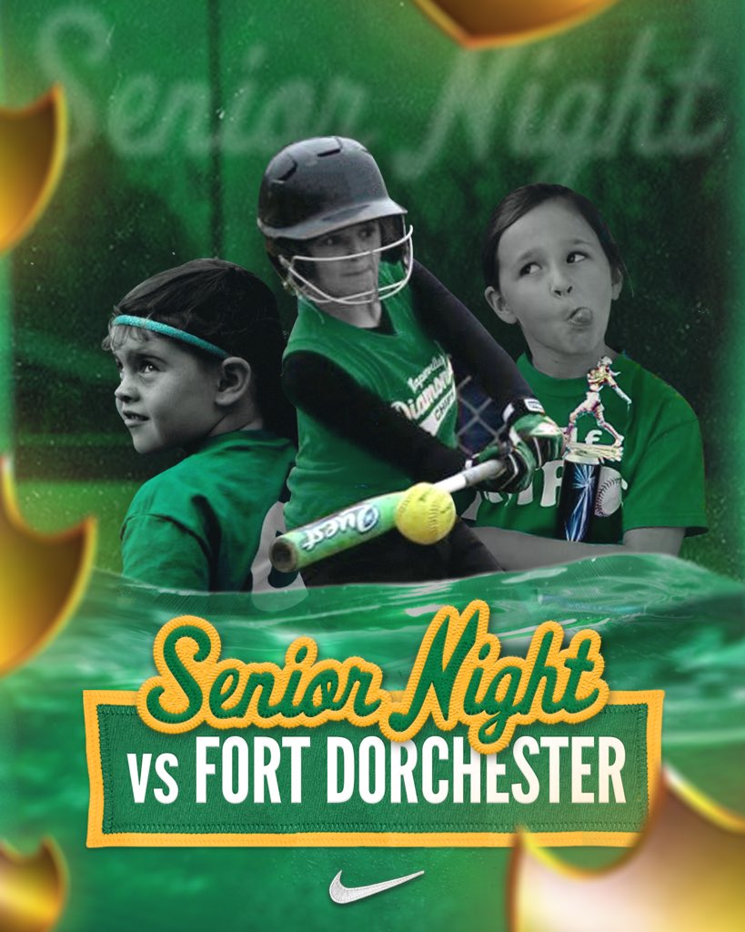Tonight, we’ll celebrate our three amazing seniors and acknowledge their hard work and commitment to the Summerville Softball program!

We’ll face Fort Dorchester tonight with first pitch being at 7:00. Be sure to arrive early to help us recognize our seniors at 6:45!