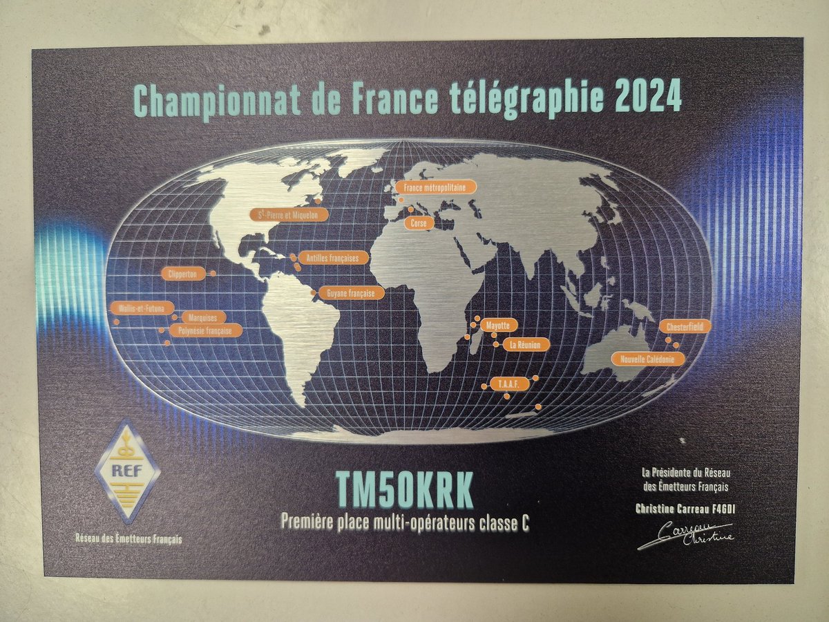 Pour son cinquantenaire F6KRK a activé l'indicatif spécial TM50KRK. Il a été  utilisé  pendant le Championnat de France télégraphie 2024 pour lequel nous avons été  classé 1er radio-club.