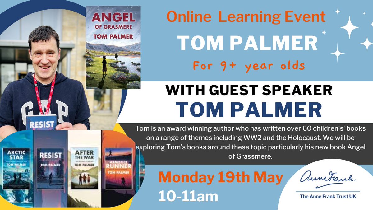 slhattersley's tweet image. Calling all primary/elementary teachers, wherever you are, sign up to joun our free event with children's author Tom Palmer on 19th May, @tompalmerauthor
@PrimaryRocks1 #PrimaryRocks  Sign up using this link 
forms.office.com/e/aswwUTQuPh