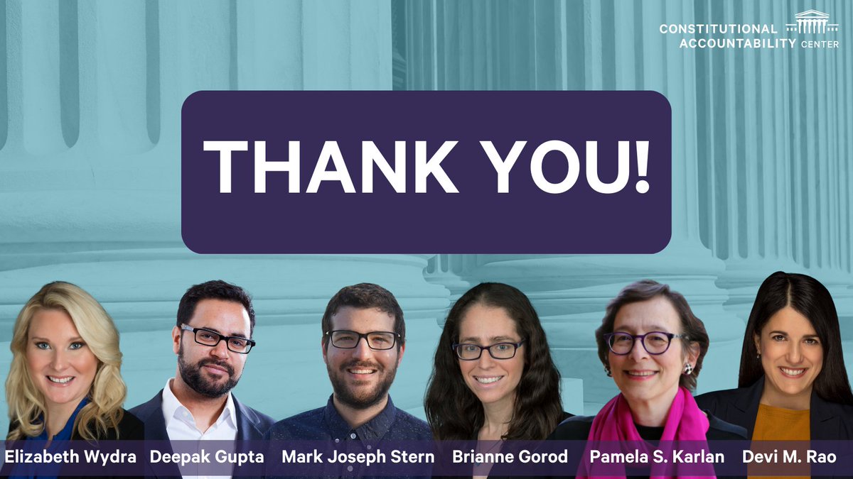 Thank you to our panelists and our guests who joined us at CAC's Home Stretch at #SCOTUS! If you couldn't watch our expert panel live, watch the recording: youtu.be/6_JF_1Z39qc