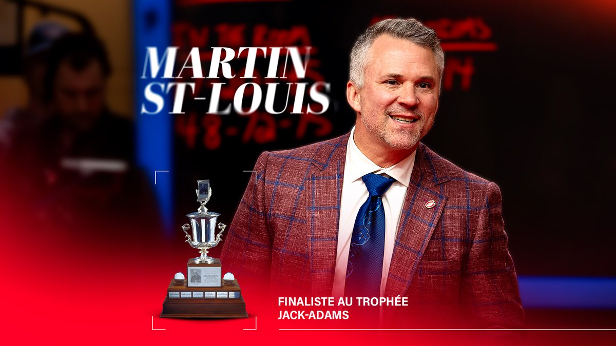 L'entraîneur-chef Martin St-Louis a été nommé finaliste au trophée Jack-Adams! 🏆

» goha.bs/3YZZKVU

#GoHabsGo
