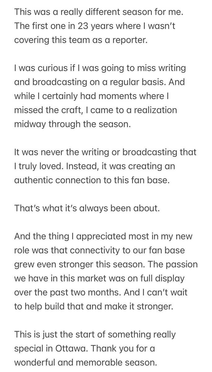 ian_mendes's tweet image. A little note to Sens fans. ❤️