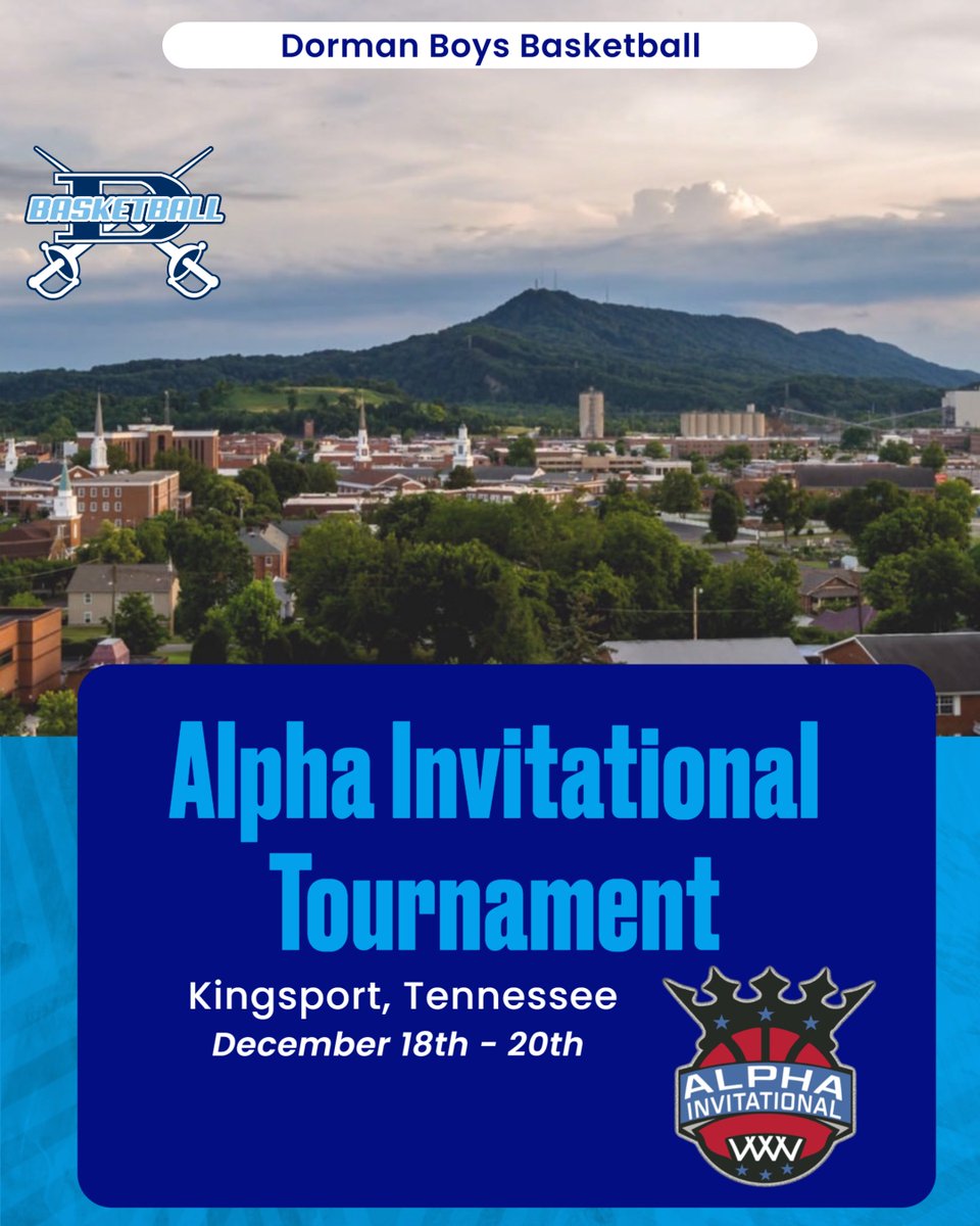 Dorman Basketball (@dormanhoops) on Twitter photo We are excited to go back and play in the Alpha Invitational Tournament! This is a great tournament in Kingsport, Tennessee hosted by Dobyns-Bennett. We look forward to playing in the Dome! <a href="/alphakpt/">Alpha Invitational</a> We are excited to go back and play in the Alpha Invitational Tournament! This is a great tournament in Kingsport, Tennessee hosted by Dobyns-Bennett. We look forward to playing in the Dome! <a href="/alphakpt/">Alpha Invitational</a>