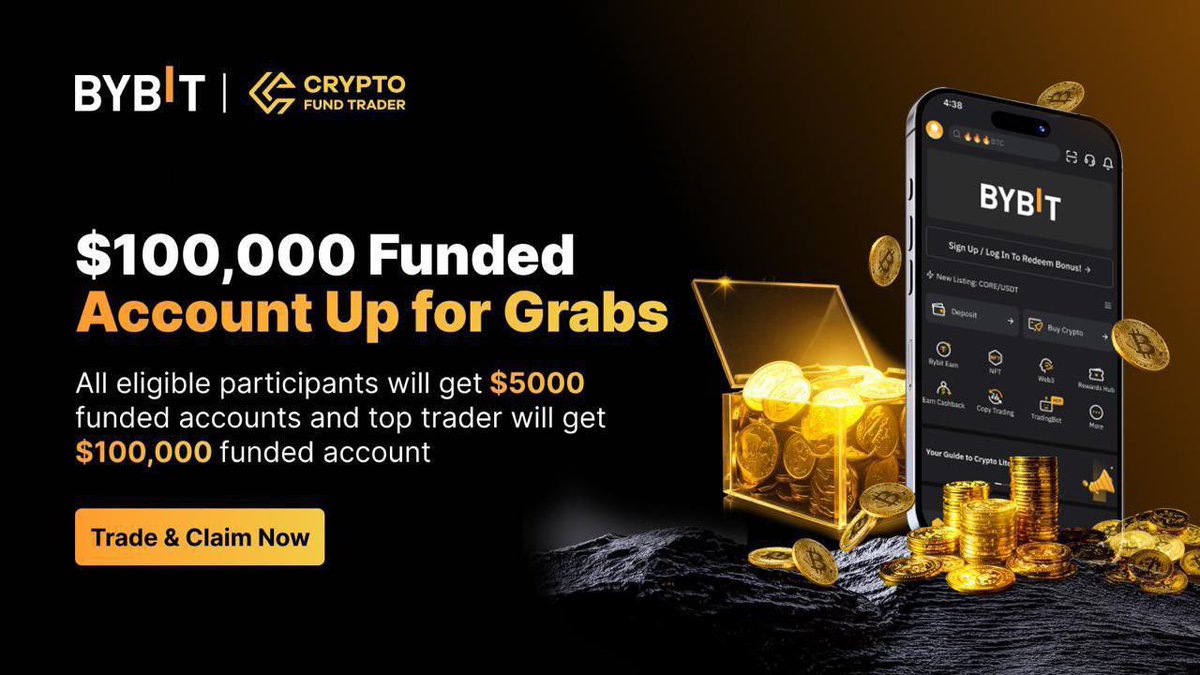 🤩Join @CFTradercom and @BybitAfrica trading challenge and win a $100,000 challenge  account 👉🏻Get started here: