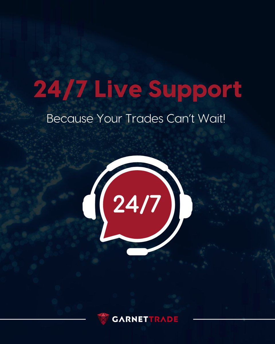 garnettradefx's tweet image. 24/7 Live Support, Because Your Trades Can’t Wait! 🚀📞
No matter the hour or the market move, Garnet Trade is always here for you. Get real-time help, expert guidance, and full-time support—because success doesn’t sleep, and neither do we! 🌐💼

#GarnetTrade #ForexHelp…
