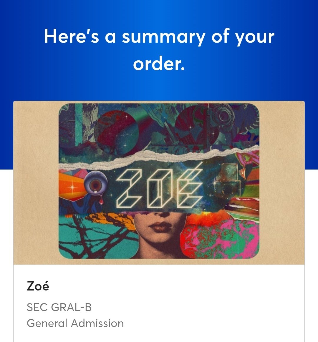 Feliz porque tengo mis boletos para Zoé 🥹

Infeliz porque tendré que echarle ganas a la vida hasta Octubre 🫠