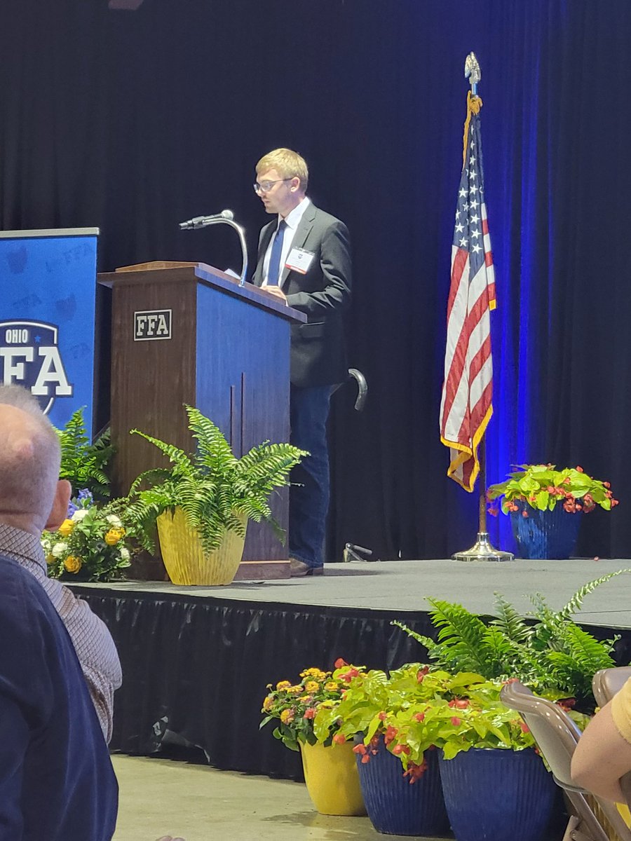 Delighted to attend the Friends of FFA Luncheon to hear program alumni Landon Haney address a crowd full of donors, supporters, and past state officers.  Landon was able to talk about what the FFA Organization has done for him.   Thank you Landon for being a great example for all