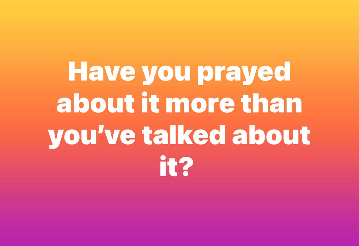 Prayer works…
