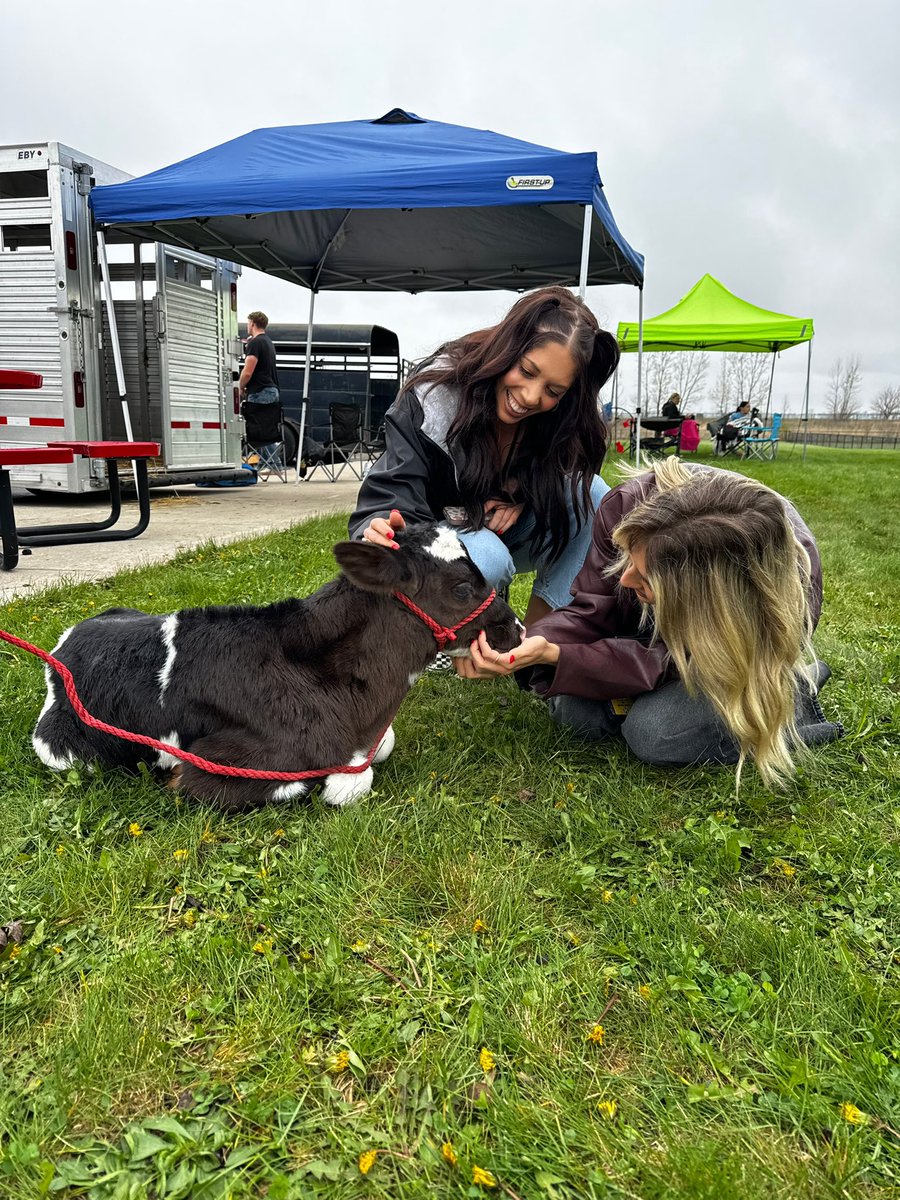 We love Ag Day and the baby moo🤍🍎🐮