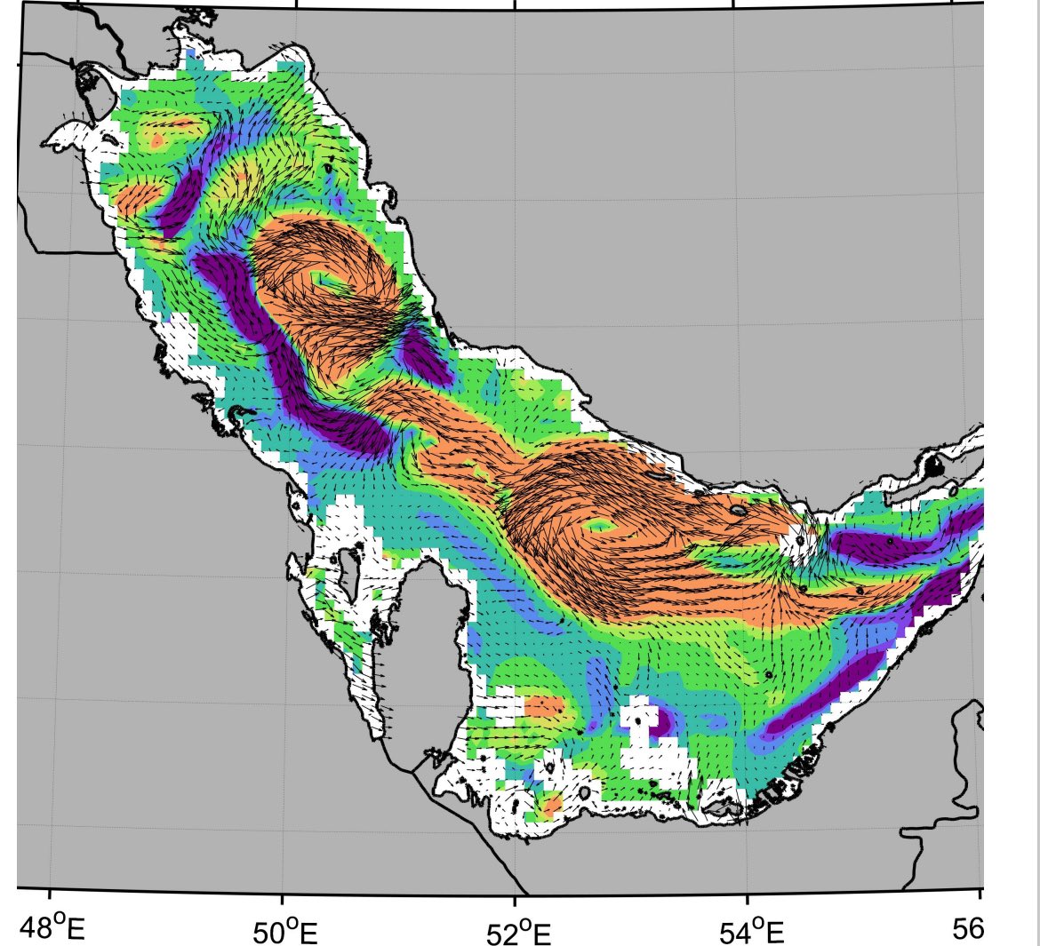 Stats reveal hidden dynamics. In a new collab lead by  @talrushaid, we uncover results that could reshape our understanding of Gulf circulation. Time to update the books! Figures below show pre/post statistical measures 😵‍💫 exciting results… more to come…