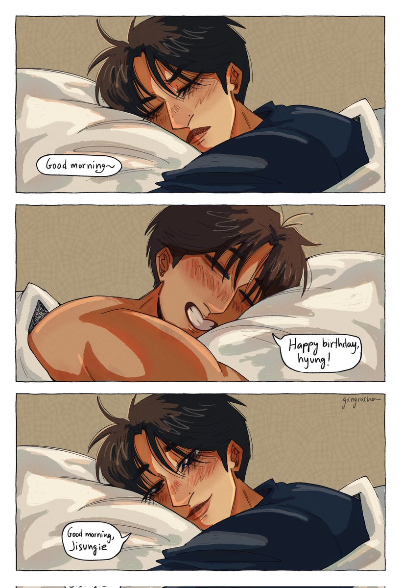 birthday morning
#Straykidsfanart #minsung