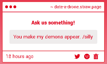 date_a_drone's tweet photo. Pspspspspsps demons pspspspsps come here

- Alex https://t.co/dibpsUvTri