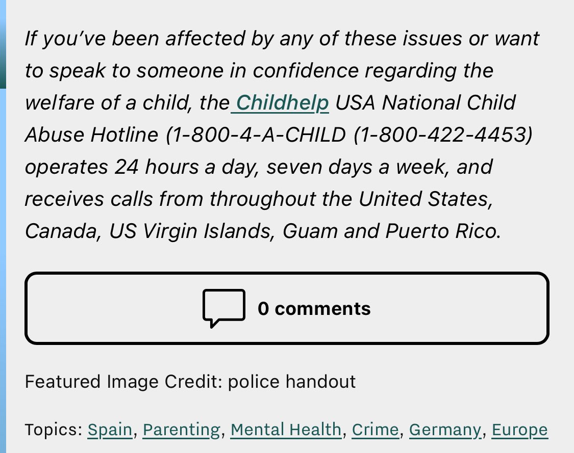 They’re advocating for people to call the USA National Child Abuse Hotline if they see parents affected by issues like ‘COVID Syndrome.’