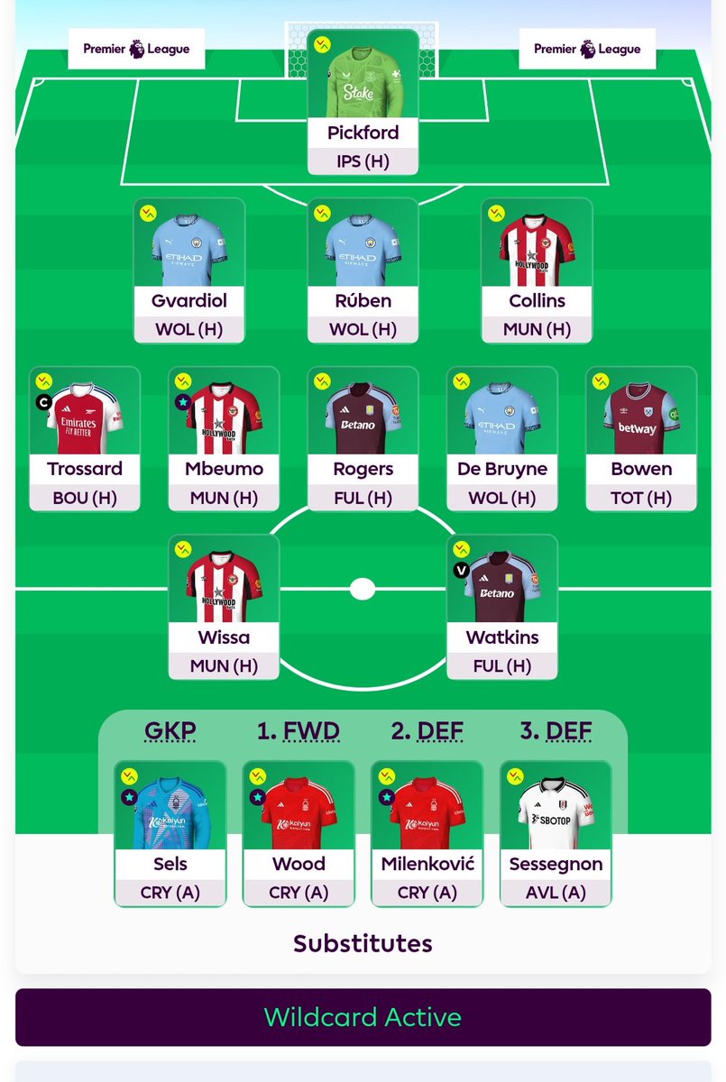 FPL_GoldenBoot's tweet image. WC35 with an eye on BB36. Haven&apos;t listened to / watched / read any FPL influencers or social media for weeks. Sod it, doing my own thing. GL all! #FPL