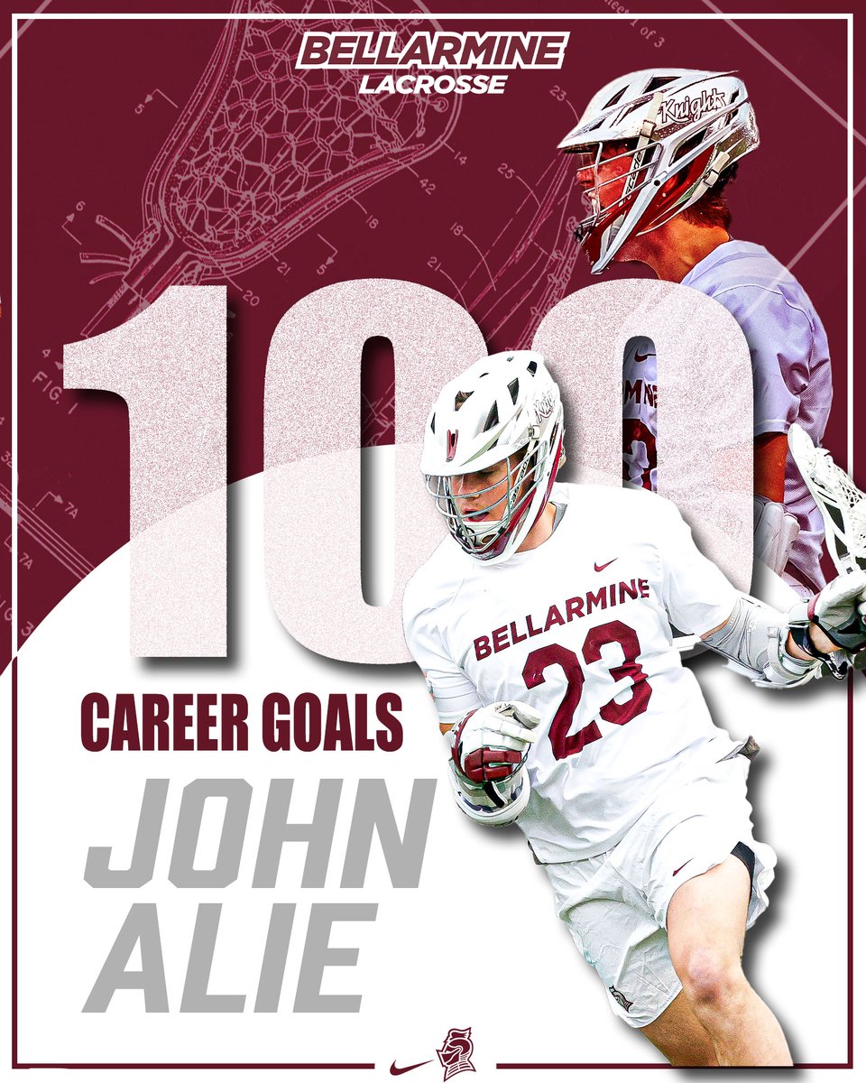 BANG 💥

💯 career goals for John Alie! It is also his 50th of the season, tying both the Bellarmine and ASUN single-season record of 50, set by Christian Della Rocco in 2023!

⚔️ #SwordsUpBU ⚔️
