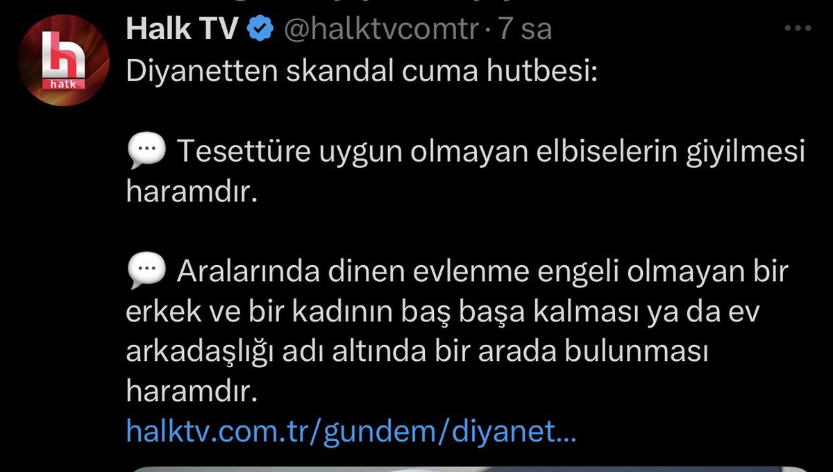 halil_konakci's tweet photo. Gerçekten mükemmel bir hutbeydi.!

Bugün cuma hutbesini okumaya başlamadan önce cemaatime gülerek “namazdan sonra İslam düşmanı, laik, kamalist medyayı ve kitleyi takip edin, bu cuma hutbesine saldıracaklar” dedim. 

Ve gerçekten neredeyse, biz daha namazdan çıkmadan saldırmaya başlamışlar bile.