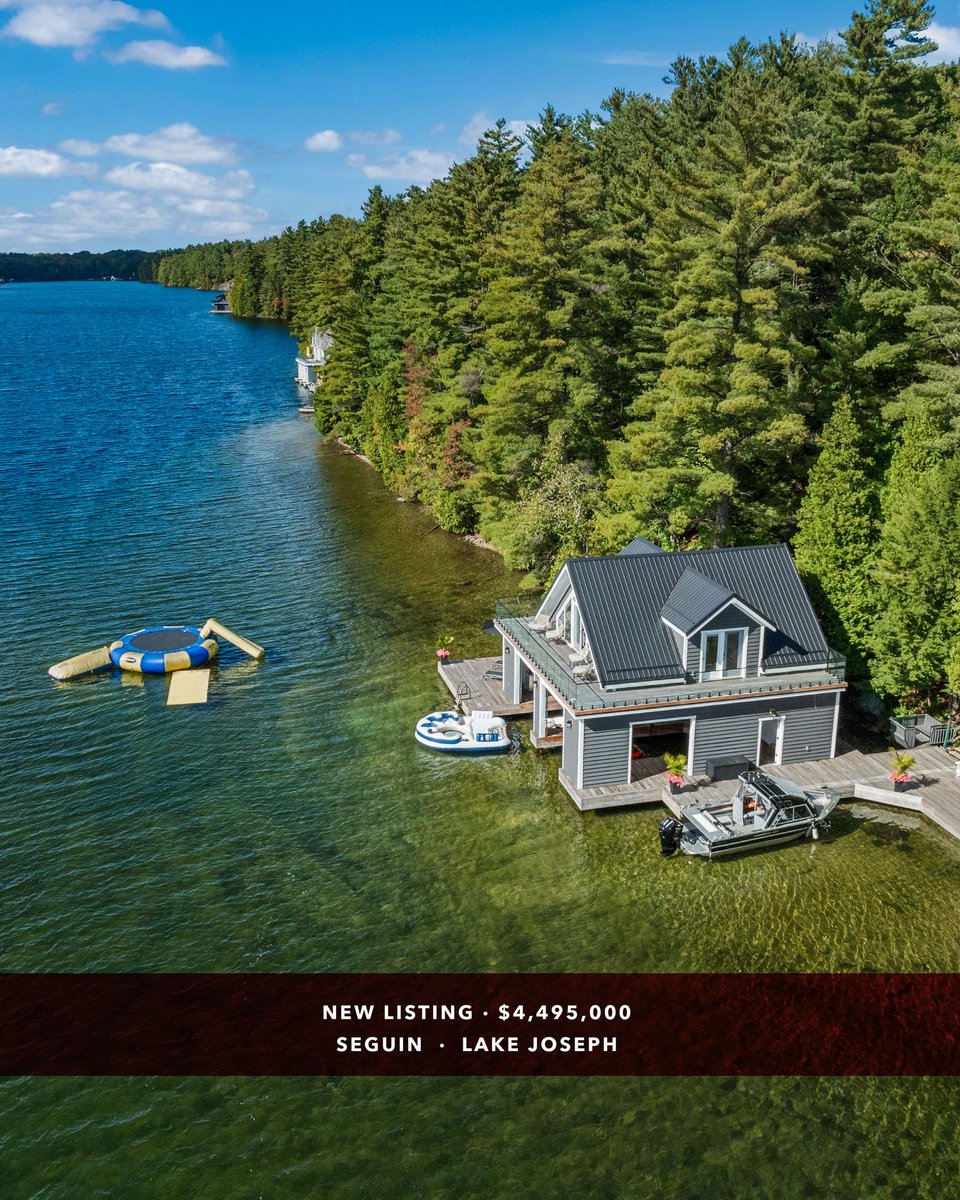 clarkemuskoka's tweet photo. NEW LISTING on Lake Joseph
$4,495,000
4300 sq ft / 3 Acres / West Exposure / 426' Frontage
https://t.co/Hhys5N3kuP
.
.
.
#NewListing #JustListed #LakeJoe #LakeJoseph #PropertyListing #LuxuryCottage #Muskoka #JustListedHomes #RealEstateListings #ClarkeMuskokaRealty https://t.co/AMQtAiktNW