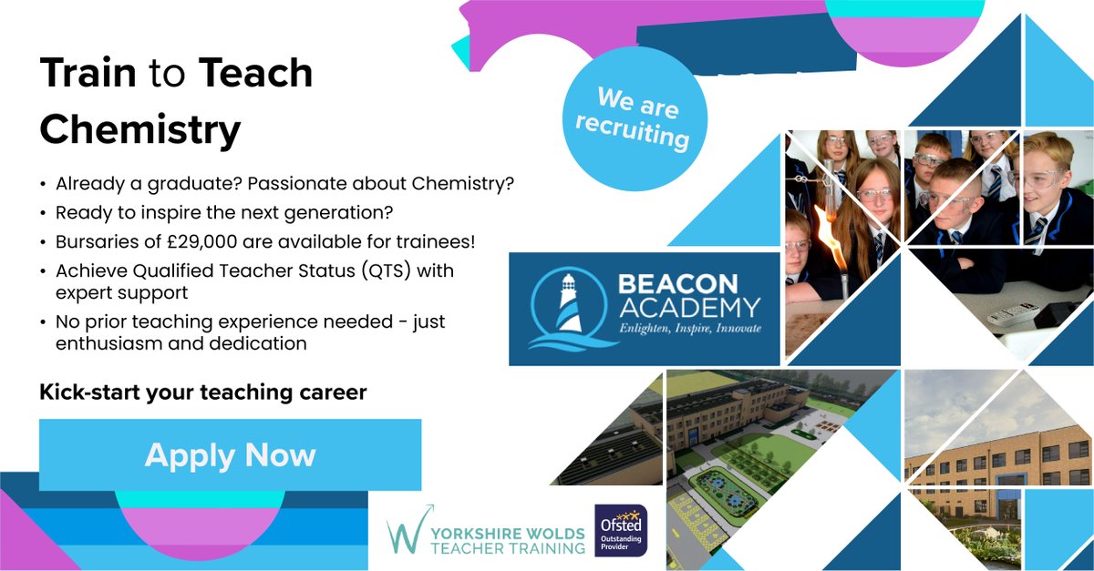 Wellspring Academy Trust (@wellspringat) on Twitter photo Ready to launch your career and make a real difference? 🚀
<a href="/BeaconAcademyCL/">Beacon Academy</a> is offering #TraintoTeach graduate placements across a number of subjects! Gain experience and work in brand new state-of-the-art facilities.
Learn more and apply here: jtioe.org.uk/get-into-teach… Ready to launch your career and make a real difference? 🚀
<a href="/BeaconAcademyCL/">Beacon Academy</a> is offering #TraintoTeach graduate placements across a number of subjects! Gain experience and work in brand new state-of-the-art facilities.
Learn more and apply here: jtioe.org.uk/get-into-teach…
