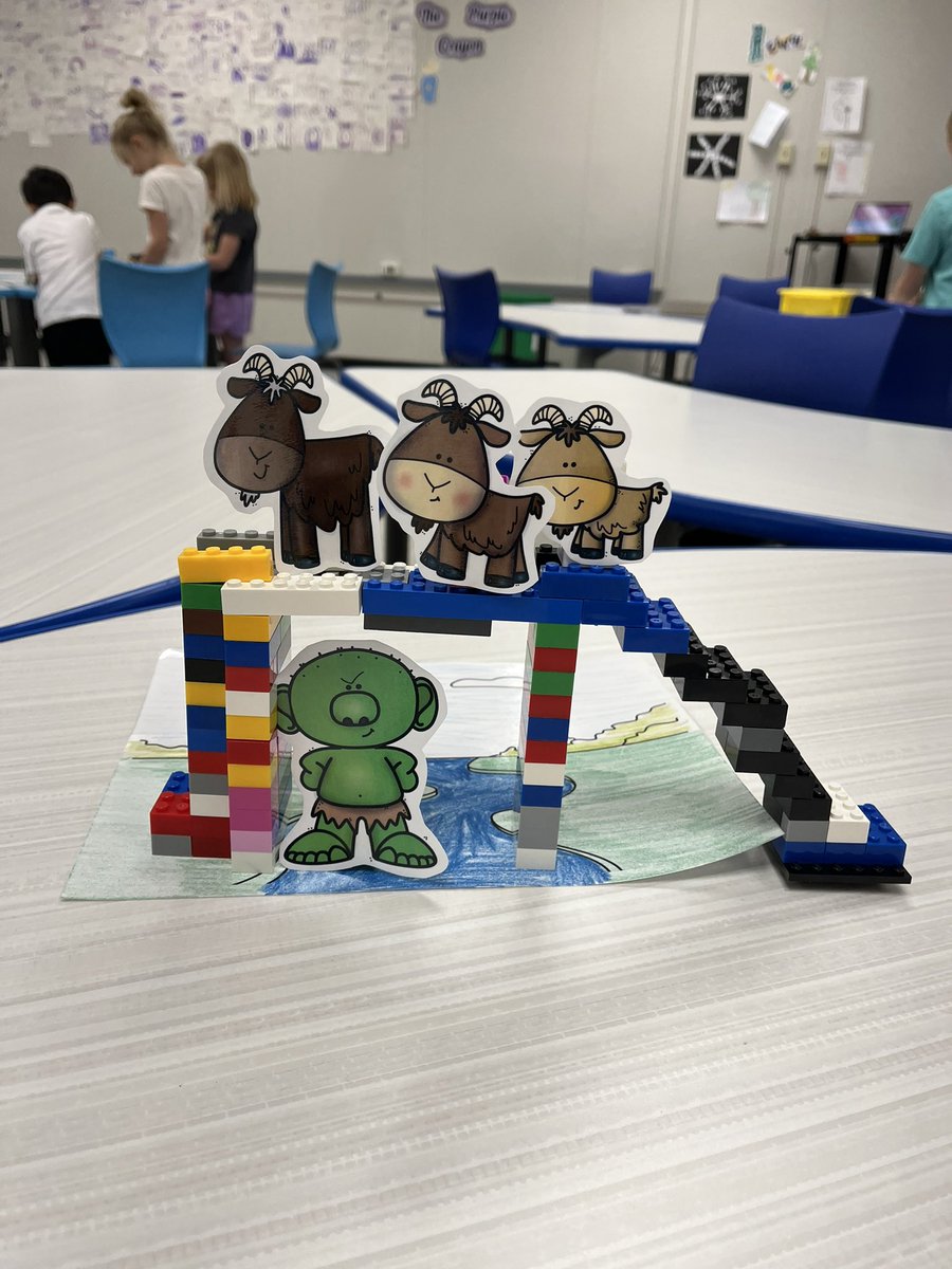 SteamMrs's tweet image. Mrs. Lee’s class built bridges for the 3 goats. #steam @LopatES @PrincipalKWayne