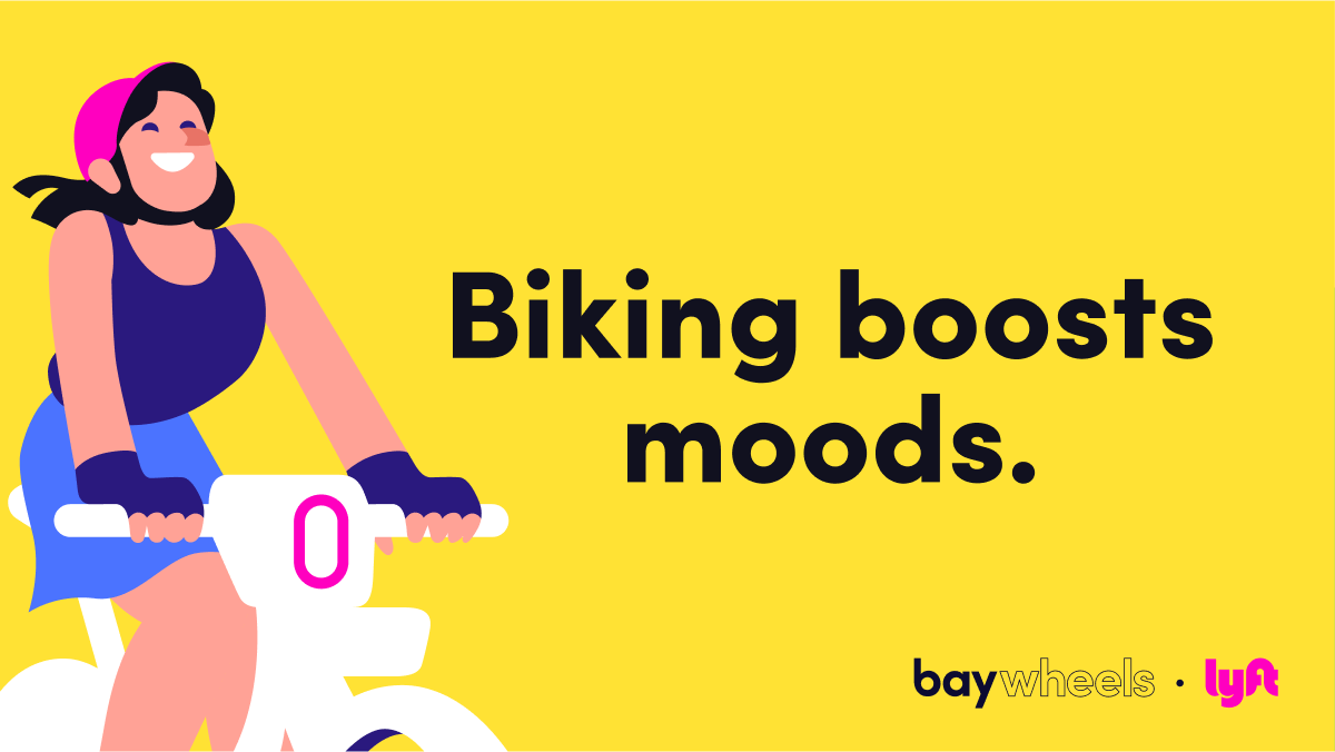 Is it a coincidence that Bike Month and Mental Health Awareness month are the same month? We think not. Open the Lyft app and go for a ride to celebrate!