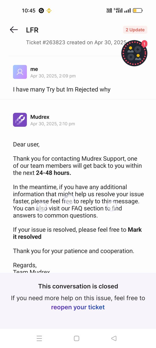 JAY270592's tweet image. &quot;My Mudrex account has been pending for over a month. They said it would be done in 7 days, but it&apos;s been 20+ days. This kind of delay is unacceptable. Timely support and transparency are a must.
\#Mudrex #CryptoIssues #ImproveService&quot;