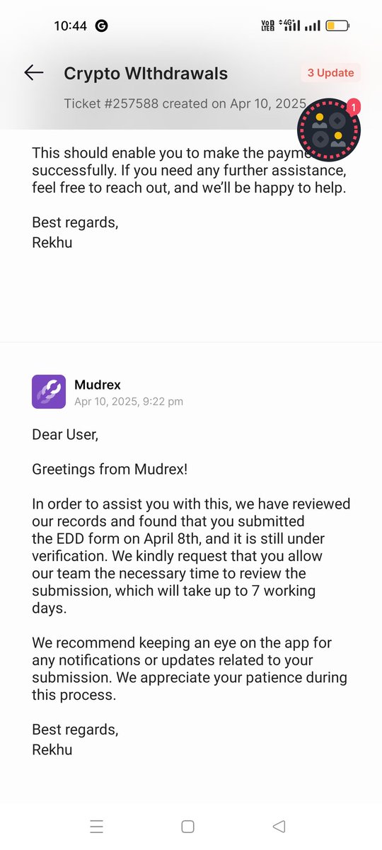 JAY270592's tweet image. &quot;My Mudrex account has been pending for over a month. They said it would be done in 7 days, but it&apos;s been 20+ days. This kind of delay is unacceptable. Timely support and transparency are a must.
\#Mudrex #CryptoIssues #ImproveService&quot;