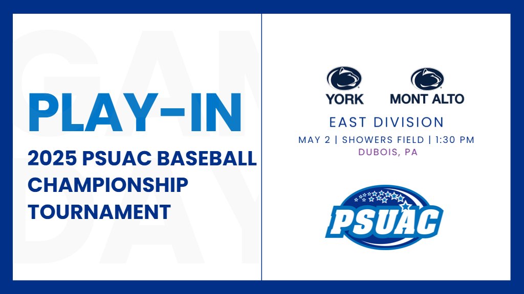 PSUAC (@psuac) on Twitter photo Starting at about 1:50 pm, <a href="/PSUMAathletics/">Penn State Mont Alto Athletics</a> meets <a href="/PSYorkAthletics/">Penn State York Athletics</a> in our 2nd elimination game of the day! Watch live on the PSU Campus Athletics Network at psucampusathletics.com! Starting at about 1:50 pm, <a href="/PSUMAathletics/">Penn State Mont Alto Athletics</a> meets <a href="/PSYorkAthletics/">Penn State York Athletics</a> in our 2nd elimination game of the day! Watch live on the PSU Campus Athletics Network at psucampusathletics.com!