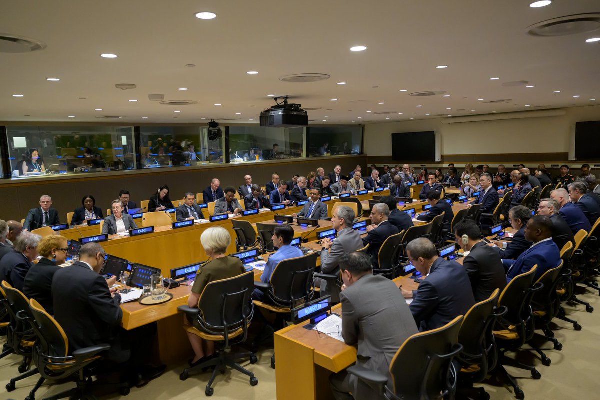 António Guterres (@antonioguterres) on Twitter photo Today I spoke to the <a href="/UN/">United Nations</a>’s troop-contributing countries to thank them & ask for their help to push for stronger political support for current & future missions.
<a href="/UNPeacekeeping/">UN Peacekeeping</a> is multilateralism in action - a direct, collective and tangible commitment to peace. Today I spoke to the <a href="/UN/">United Nations</a>’s troop-contributing countries to thank them & ask for their help to push for stronger political support for current & future missions.
<a href="/UNPeacekeeping/">UN Peacekeeping</a> is multilateralism in action - a direct, collective and tangible commitment to peace.