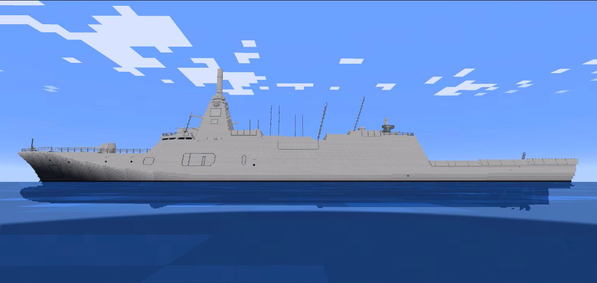 SupernovaSnv's tweet photo. 30ffm，最上级护卫舰（日语：もがみがたごえいかん、英语: Mogami-class frigate），比例为4：1的建筑模型，“先赞后看，养成习惯”

作者：明空猫皙凪

#Minecraft #Minecraftbuilds #minecraft建築コミュ #Minecraft軍事部 #マイクラ軍事部 https://t.co/3L7zvGSjM1