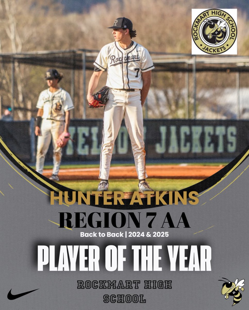 Hunter Atkins (@hunter77656838) on Twitter photo Blessed to be named Back to Back Region 7 AA Player Of The Year!! Couldn’t have done it without the amazing group of guys behind me!! <a href="/Rockmartdugout/">Rockmart Baseball</a> <a href="/GSU_Base/">GSU Baseball</a> <a href="/c_castorri/">Christian Castorri</a> <a href="/IanSmittyGA/">Ian Smith</a> <a href="/Hudson_PBR/">Hudson Graham</a> <a href="/PrepBaseballGA/">Prep Baseball Georgia</a> <a href="/DaltonGeekie/">Dalton Geekie</a> <a href="/SportsMeter/">SportsMeter</a> Blessed to be named Back to Back Region 7 AA Player Of The Year!! Couldn’t have done it without the amazing group of guys behind me!! <a href="/Rockmartdugout/">Rockmart Baseball</a> <a href="/GSU_Base/">GSU Baseball</a> <a href="/c_castorri/">Christian Castorri</a> <a href="/IanSmittyGA/">Ian Smith</a> <a href="/Hudson_PBR/">Hudson Graham</a> <a href="/PrepBaseballGA/">Prep Baseball Georgia</a> <a href="/DaltonGeekie/">Dalton Geekie</a> <a href="/SportsMeter/">SportsMeter</a>