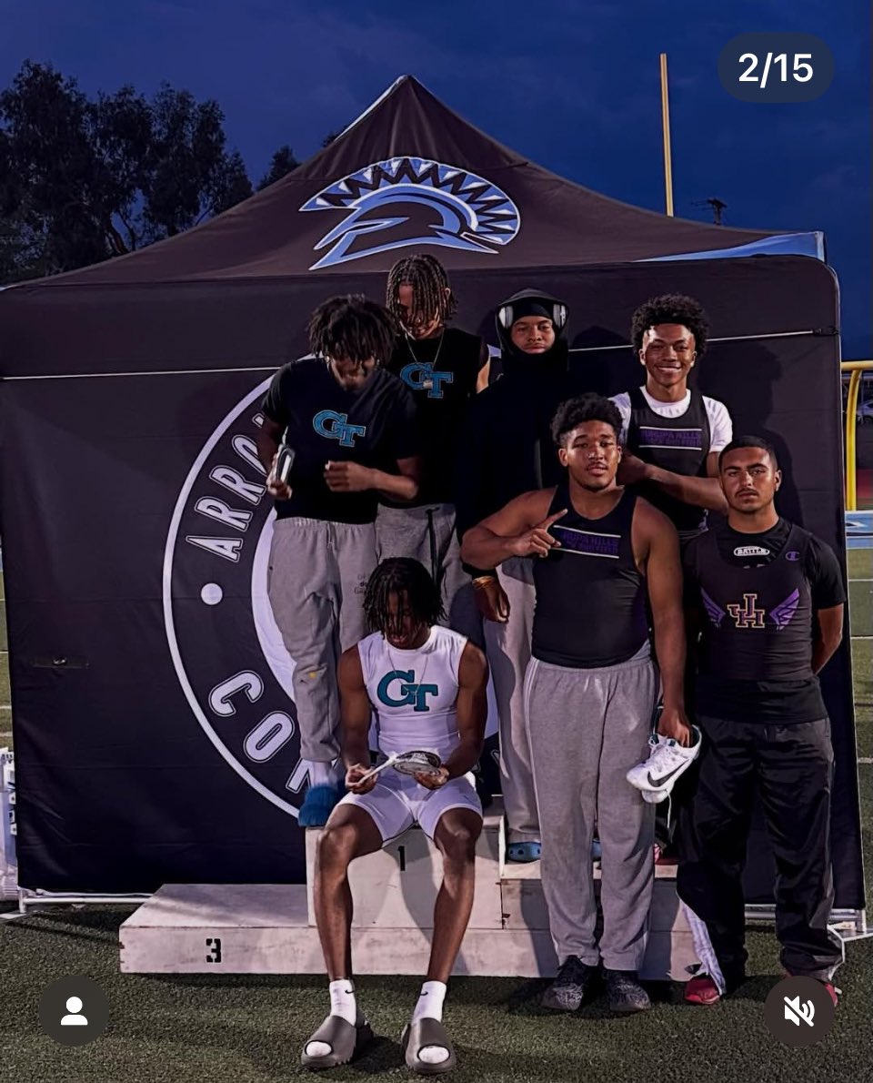 Placed 2nd and qualified for CIF Pre-Lims yesterday for our 4x1 and 4x4 team. Ran a PR of 44.9 in the 4x1 and Ran a PR running a 3.40 in the 4x4! See yall next weekend at Pre-lims! We ain’t Done yet!😎🫡