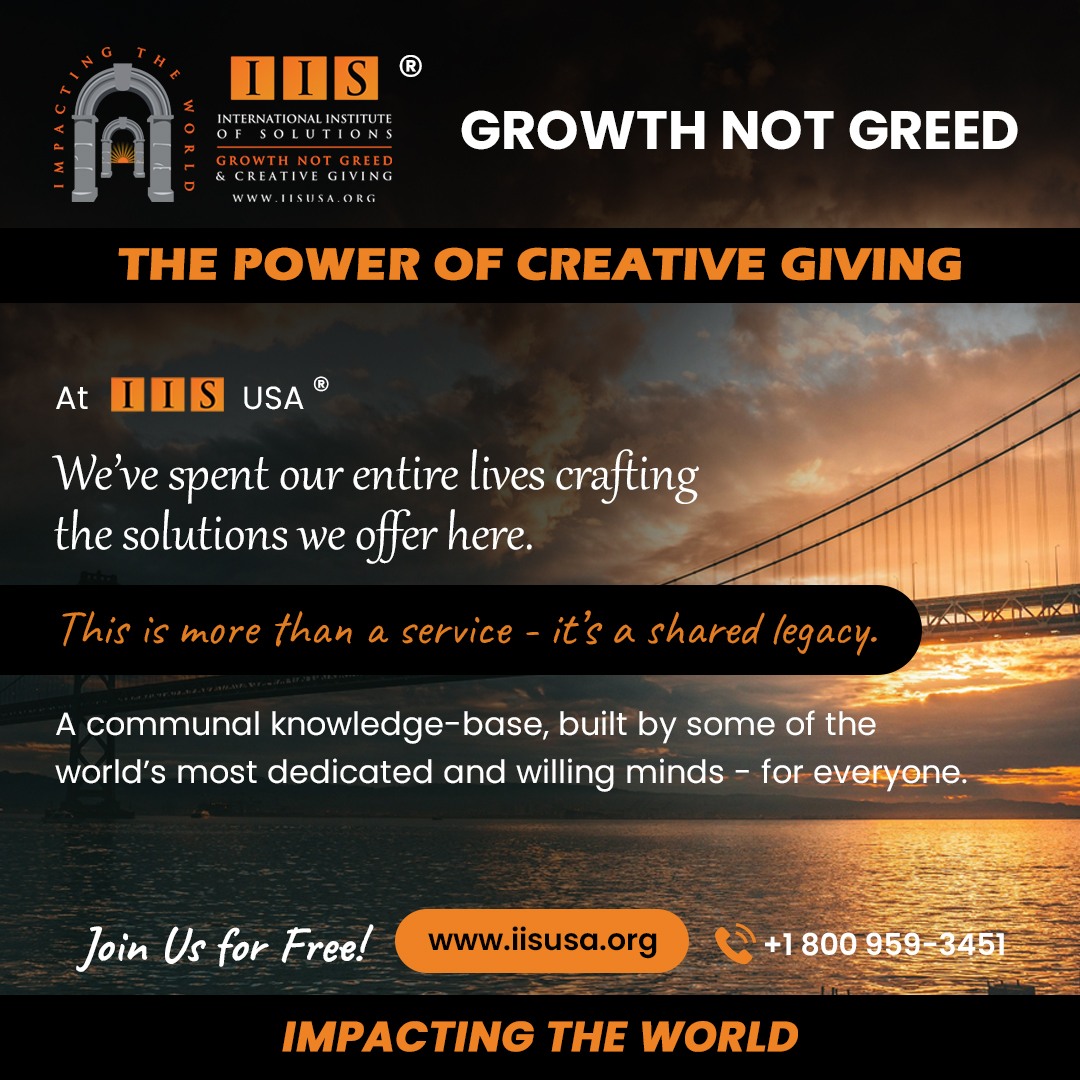 PanaceaProject1's tweet image. At IIS, the solutions we share are not quick fixes — they are the result of decades of learning, living, and refining.

Use it. Share it. Grow with it. Visit us at: iisusa.org

#IIS #SolutionsThatMatter #CommunityDriven #BuiltForChange #KnowledgeIsPower