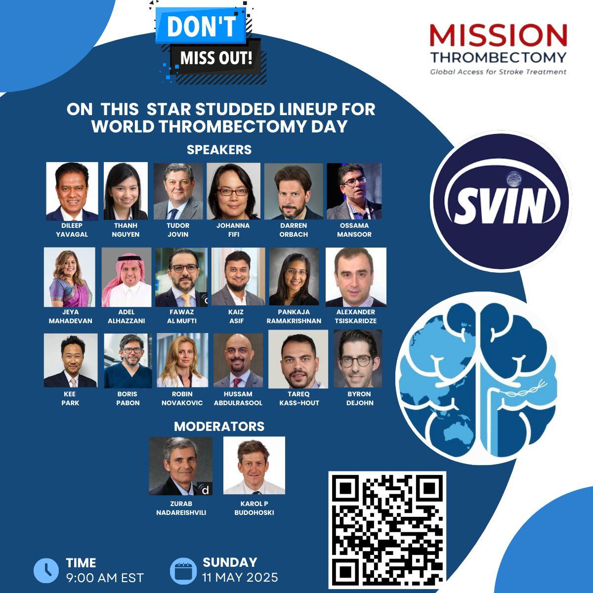 Karlos Acurio-Ortiz M.D (@kacurioortiz) on Twitter photo Join <a href="/MThrombectomy/">Mission Thrombectomy</a> for a special event celebrating 10 years of Mechanical Thrombectomy!
🗓️ May 11, 2025 | ⏰ 9 AM EST
🌍 On #WorldThrombectomyDay, hear from global stroke leaders.
🔗 Register:
us06web.zoom.us/webinar/regist…
#StrokeAwarenessMonth
<a href="/svinsociety/">SVIN</a> <a href="/AANmember/">American Academy of Neurology</a> <a href="/AAPPHealth/">American Association of Peruvian Physicians (AAPP)</a> Join <a href="/MThrombectomy/">Mission Thrombectomy</a> for a special event celebrating 10 years of Mechanical Thrombectomy!
🗓️ May 11, 2025 | ⏰ 9 AM EST
🌍 On #WorldThrombectomyDay, hear from global stroke leaders.
🔗 Register:
us06web.zoom.us/webinar/regist…
#StrokeAwarenessMonth
<a href="/svinsociety/">SVIN</a> <a href="/AANmember/">American Academy of Neurology</a> <a href="/AAPPHealth/">American Association of Peruvian Physicians (AAPP)</a>