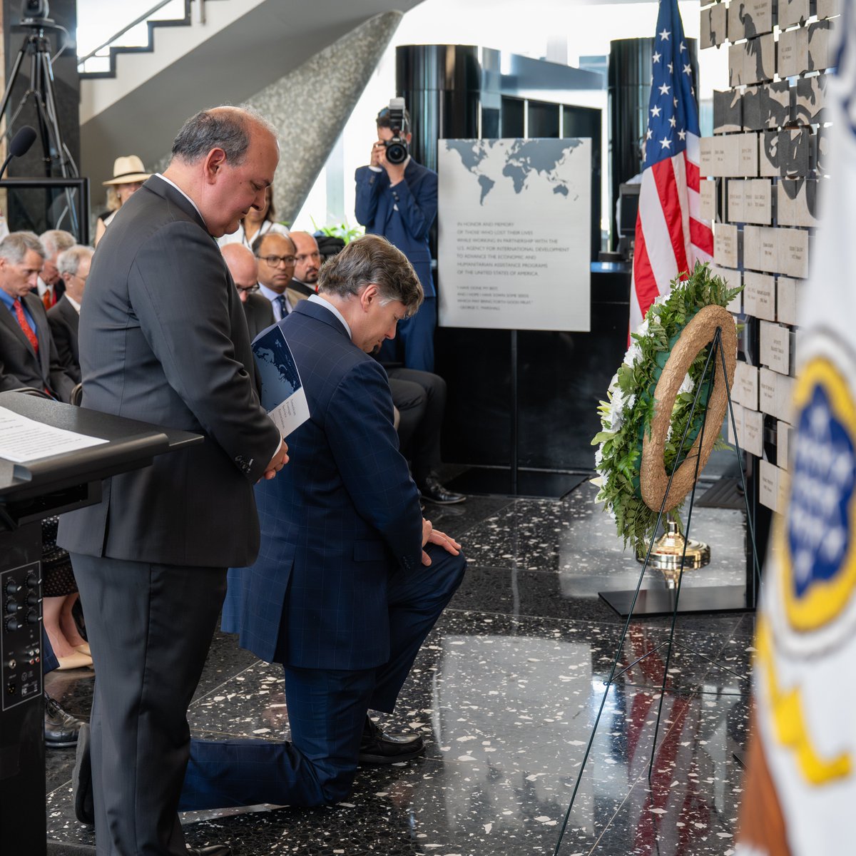 On the 60th anniversary of Foreign Affairs Day, it was my honor and privilege to celebrate the incredible work of the foreign affairs agencies and pay tribute to those who have died in service to our country.  It was especially moving for me as a son of the Foreign Service.  It