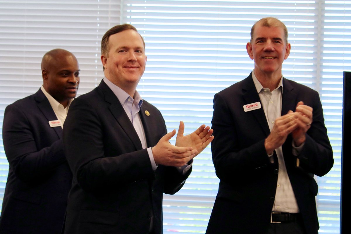 Congressman Brian Jack (@repbrianjack) on Twitter photo Today, I was honored to welcome U.S. Secretary of Energy Chris Wright to Spalding County to celebrate the REPEAL of a job-killing Biden regulation that endangered a manufacturing plant in our Congressional District.
Rinnai America Corporation hosted us at its state-of-the-art Today, I was honored to welcome U.S. Secretary of Energy Chris Wright to Spalding County to celebrate the REPEAL of a job-killing Biden regulation that endangered a manufacturing plant in our Congressional District.
Rinnai America Corporation hosted us at its state-of-the-art