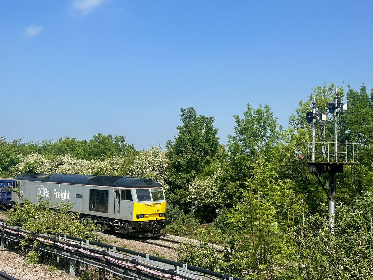 lukehouse313's tweet image. A Class 60 At Greenford In The Sunshine ☀️ With The Semaphores 😍