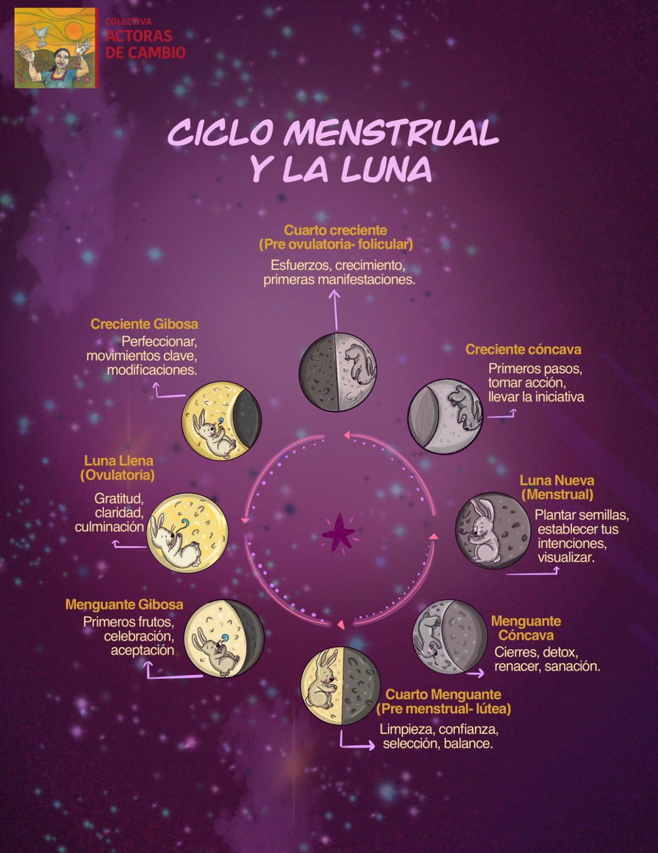 ActorasC's tweet image. Nuestra ciclicidad conectada a los ciclos de la tierra

🌙🌑La luna 
.

🦋Las redes de cuidado son lugares seguros para la educación sexual, una nueva sexualidad y una nueva vida. 

📲Guarda y comparte para que seamos más quienes nos conectemos con la luna y con nuestros ciclos
