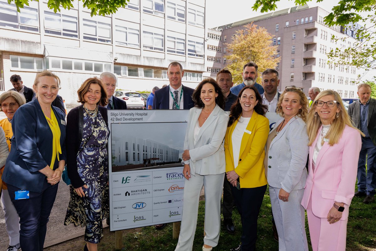 HSEWestNorthWest (@hse_west_nwest) on Twitter photo Today, Minister Carroll MacNeill <a href="/CarrollJennifer/">Jennifer Carroll MacNeill TD</a> turned the sod on the site of the new 42 ward block development at SUH.
A key priority for SUH is to increase and expand patient facilities to meet the growing demand for acute hospital services in our region. Today, Minister Carroll MacNeill <a href="/CarrollJennifer/">Jennifer Carroll MacNeill TD</a> turned the sod on the site of the new 42 ward block development at SUH.
A key priority for SUH is to increase and expand patient facilities to meet the growing demand for acute hospital services in our region.