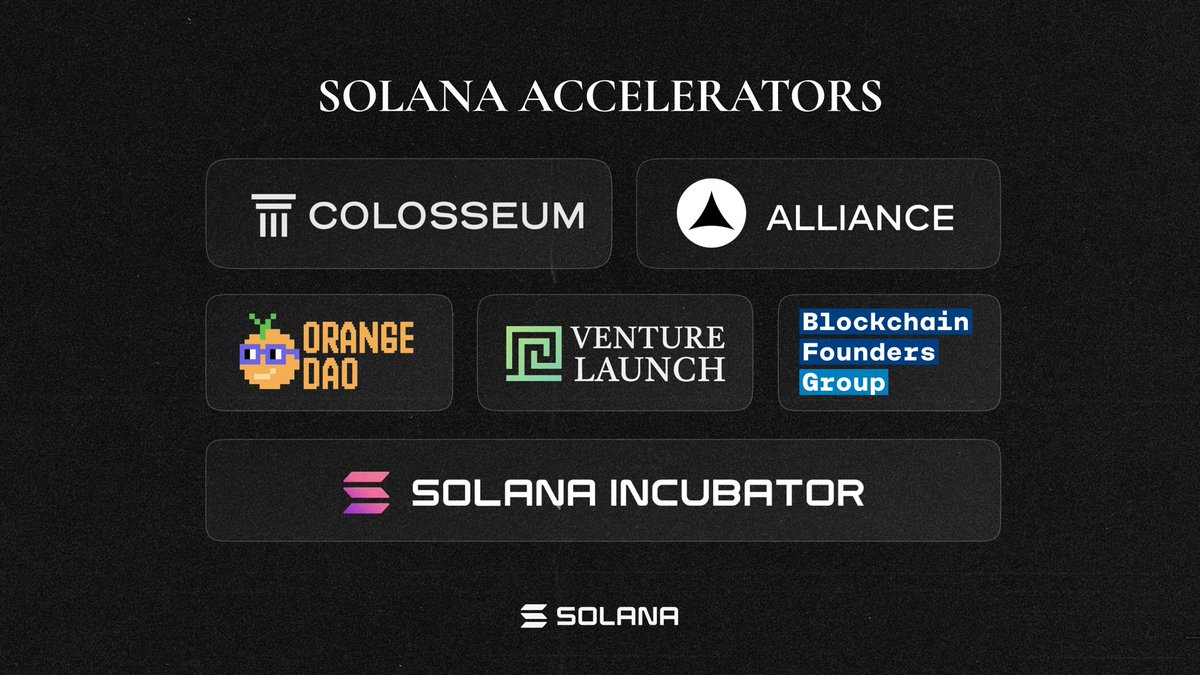 Grants help you get started. Accelerators help you go faster.

If you're building on Solana and want real support — look beyond just funding. 

Accelerators give you a structured online or offline growth programs, connections, and the kind of momentum solo builders rarely get on
