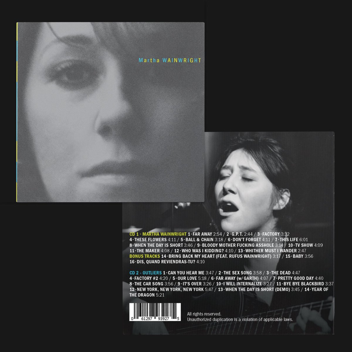 WainBright's tweet image. It’s @Bandcamp Friday and we’ve added the 2 CD 20th Anniversary of my debut album that includes a 14 song bonus disc, ‘Outliers.’
Designed by @MSavykine.
marthawainwright.bandcamp.com/merch/martha-w…