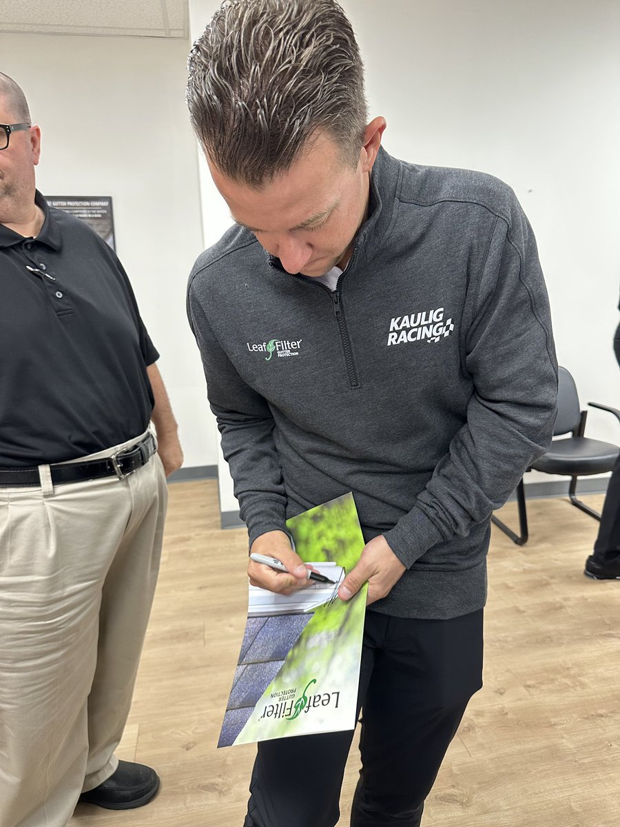 Kaulig Racing (@kauligracing) on Twitter photo Been a busy day for our 16s!
<a href="/christianeckes/">Christian Eckes</a> is at the Yesway <a href="/allsupsstores/">Allsup's</a> HQ while <a href="/AJDinger/">AJ Allmendinger</a> is visiting a <a href="/LeafFilter/">LeafFilter Gutter Protection</a> office! Been a busy day for our 16s!
<a href="/christianeckes/">Christian Eckes</a> is at the Yesway <a href="/allsupsstores/">Allsup's</a> HQ while <a href="/AJDinger/">AJ Allmendinger</a> is visiting a <a href="/LeafFilter/">LeafFilter Gutter Protection</a> office!