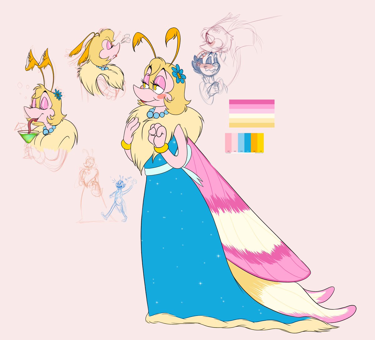 NSFWLemonfizz's tweet image. I made a Moth OC based around Mr. Ring A Ding cartoon.

I have no name for her yet but her title is Madame.
#MrRingADing 
#Oc 
#MothOc