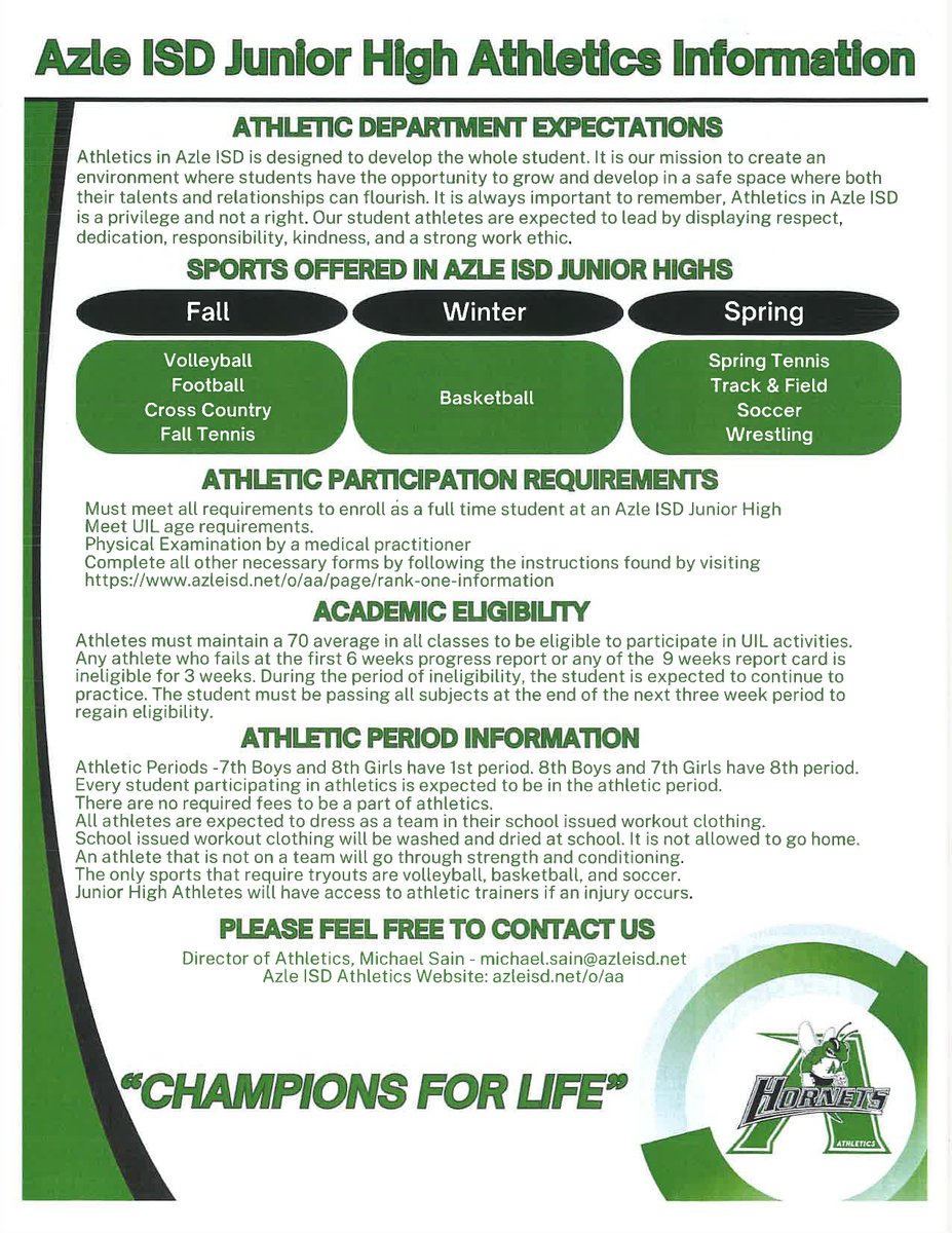 Azle Junior High Boys Athletics (@ajhboyathletics) on Twitter photo 