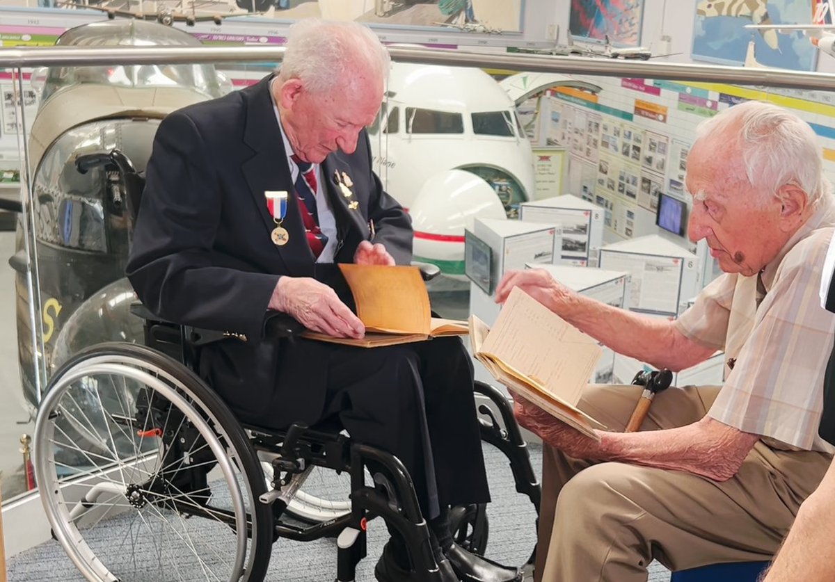 Frank Pleszak (@frankpleszak) on Twitter photo Today I was honoured at <a href="/AvroHeriMuseum/">Avro Heritage Museum</a> to speak to 2 Lancaster crew members who took part in Operation Manna. Comparing logbooks they were both dropping much needed food supplies over Holland 80 years ago today on 2 May 1945 #Manna <a href="/mattrewern/">Mat Trewern</a> <a href="/NLinUK/">Netherlands Embassy 🇬🇧</a> #Lancaster #AviationNews Today I was honoured at <a href="/AvroHeriMuseum/">Avro Heritage Museum</a> to speak to 2 Lancaster crew members who took part in Operation Manna. Comparing logbooks they were both dropping much needed food supplies over Holland 80 years ago today on 2 May 1945 #Manna <a href="/mattrewern/">Mat Trewern</a> <a href="/NLinUK/">Netherlands Embassy 🇬🇧</a> #Lancaster #AviationNews