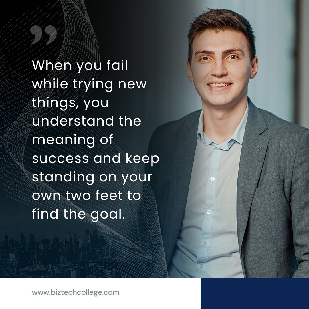 Biztechcollege's tweet photo. Failure teaches you the real meaning of success and strengthens your ability to stand tall, again and again.
Every setback is a setup for a comeback.  Keep going. Your goal is waiting.
#MondayMotivation #KeepGoing #StudentLife #GrowthMindset #NeverGiveUp https://t.co/iGy7xHnSWz