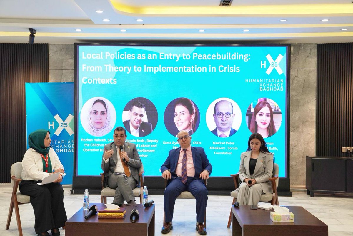 Day 2 of #HXConference opened with talks on sustainable funding beyond traditional donors, stressing leadership for local orgs. Panels covered localizing crisis response with government, community-led peacebuilding, accountability, and policies as a path from theory to practice.