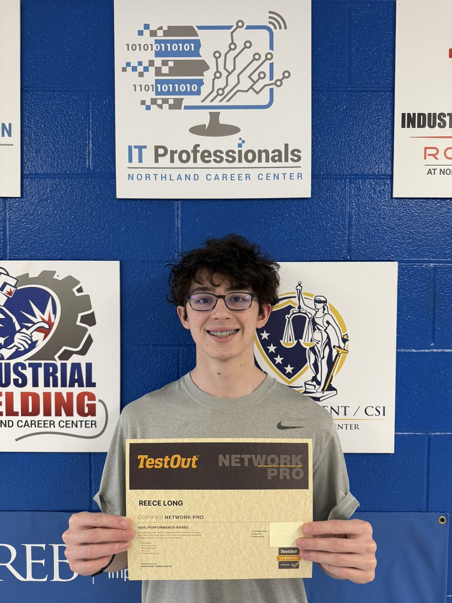 Network Pro complete
<a href="/NCCRocks/">NCC - Northland KC</a> <a href="/CompTIA/">CompTIA</a> <a href="/TestOutCorp/">TestOut Corporation</a> <a href="/BulldogsKHS/">Kearney High School</a>