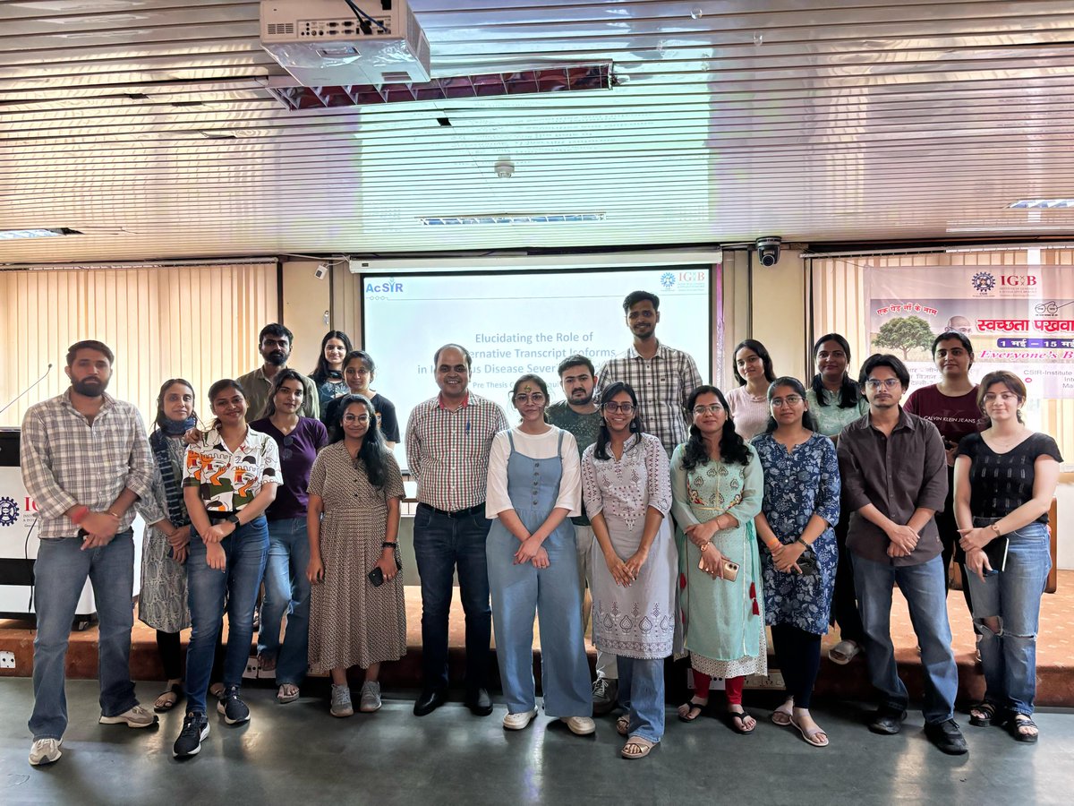 INtegrative GENomics of HOst-PathogEn Lab (@rajeshpandeylab) on Twitter photo An awesome lab treasure, <a href="/PriyankaMMehta/">Priyanka Mehta</a> impressed further with PhD Colloquium on the back 32 research articles (& counting) enriching role of "Alternate Isoforms & Infectious Diseases Severity ". Keep shining & making new milestones 👏 An awesome lab treasure, <a href="/PriyankaMMehta/">Priyanka Mehta</a> impressed further with PhD Colloquium on the back 32 research articles (& counting) enriching role of "Alternate Isoforms & Infectious Diseases Severity ". Keep shining & making new milestones 👏